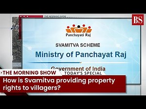 How is Svamitva providing property rights to villagers?