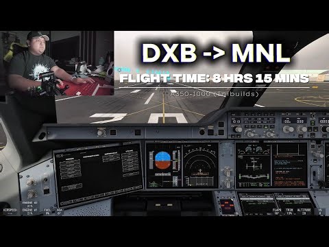 MICROSOFT SLIGHT SIMULATOR 2024 (DXB-MNL) A350-1000 inibuilds