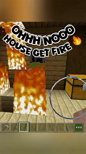 😱😱 escaping from 🔥 house #Minecraft #games #shorts
