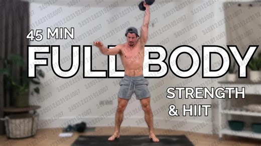 2026.01.13 【Clem Fitness】45分钟高级全身哑铃居家锻炼 ｜ 力量 HIIT