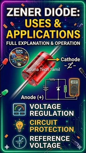 இது ரொம்ப, ரொம்ப முக்கியமான ஒரு காம்போனென்ட் 'Zener Diode'!" @GunaTechTamil #Short