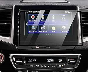 YEE PIN 2020 Ridgeline Screen Protector for 2017 2018 2019 2020 Ridgeline RT RTS Sport RTL RTL-T RTL-E 8-Inch Touchscreen Glass Screen Protector Pilot with Silk-Screen Printing (2017-2020 Ridgeline)