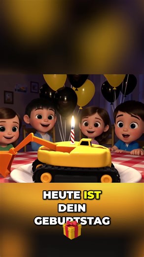 Mein Sohn wollte zu seinem 2. Geburtstag unbedingt eine Bagger-Party… 🚜💛 Also habe ich ihm ein eigenes Bagger Geburtstagslied gemacht! Jetzt für alle kleinen Bagger-Fans: 🎶 Ab sofort überall streamen – Link in Bio! #Kindergeburtstag #BaggerParty #Kinderfest #Geburtstagsfeier