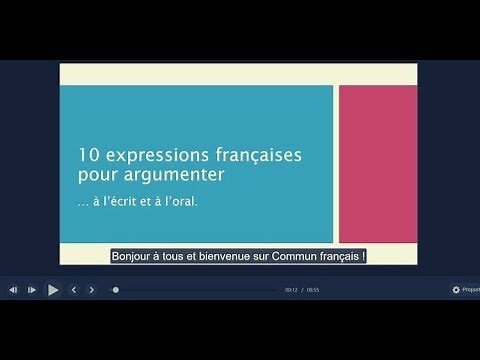 10 expressions françaises pour argumenter à l'écrit et à l'oral