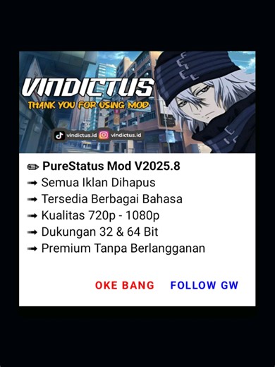 Cek Link Bio untuk Update Pure Status dan Mod