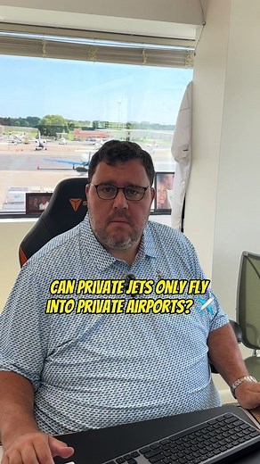 Can Private Jets Fly into Commercial Airports? Let's Ask Dirk! ✈️