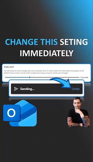 Outlook Shorts - Enable Undo Send | Recall Message Tips