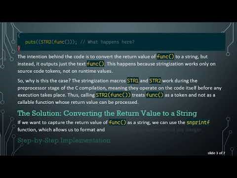 Understanding the Stringize Function: How to Convert Return Values to Strings in C
