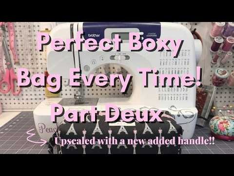 🧵✨ My Go-To Boxy Bag Method — No Raw Edges + New Carrying handle!