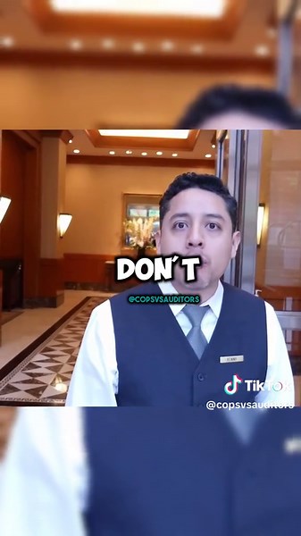 Doorman hits auditor with air pump😳