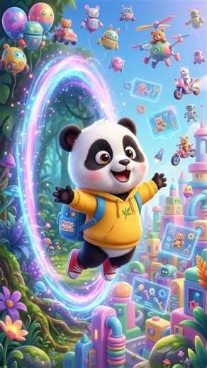 Pinku Panda in Magic Gadget World 🤖🐼