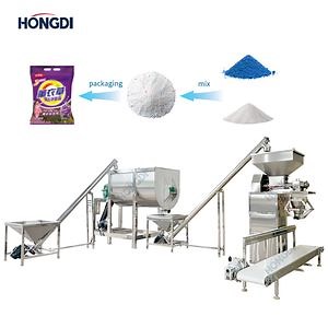 [Hot Item] Detergent Washing Powder Processing Machines Soap Powder Mixing Packing Production Line