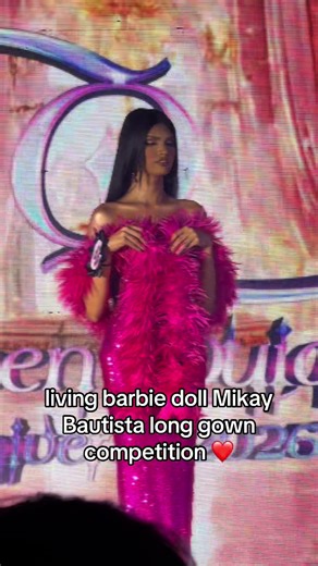 Living Barbie Doll Mikay Bautista in Long Gown Competition