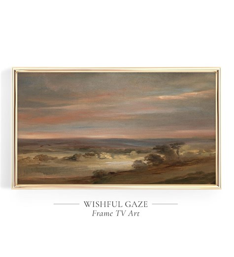 John Constable Sunset Painting, Dark Landscape Frame TV Art (digital Download) - Etsy