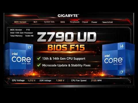 Z790 UD Gigabyte Update Bios F15
