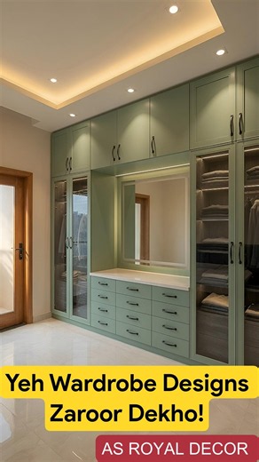 Bedroom Upgrade Karna Hai? 😍 Yeh Wardrobe Designs Zaroor Dekho! #asroyaldecor #wardrobedesign #home