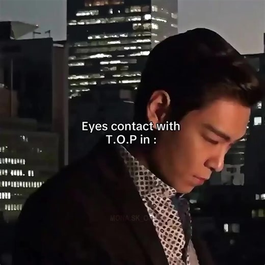 Eye Contact Moments with T.O.P: A K-Pop Delight