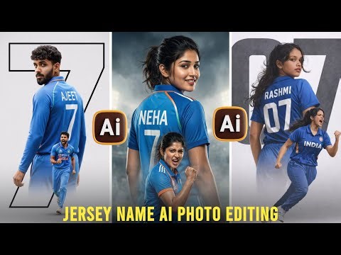 Cricket Team Jersey Name AI Photo Editing Prompt | Google Gemini Tutorial