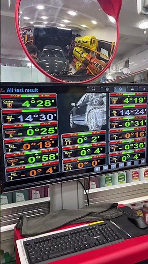 Advanced 3D wheel alignment ensures straight driving, long tyre life and safety. 🚗#viral #trending