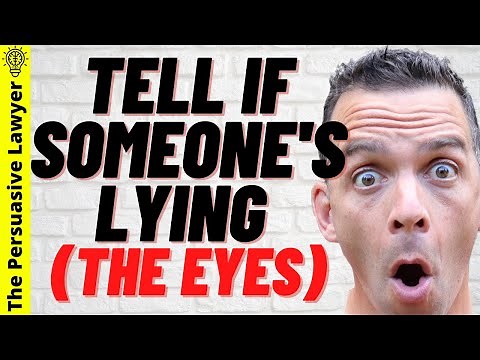 Tell If Someone's Lying - Eye Movement Lie Detector Explained
