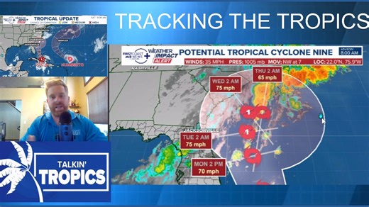 Saturday morning tropical update, breaking down the latest forecast in the tropics