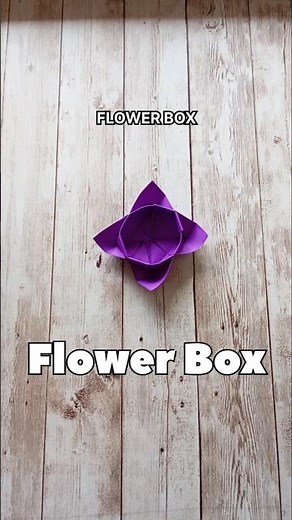 BEAUTIFUL FLOWER BOX ORIGAMI|HOW TO MAKE A EASY STORAGE FLOWER BIX STEP BY STEP FOLDING|HANDMADE