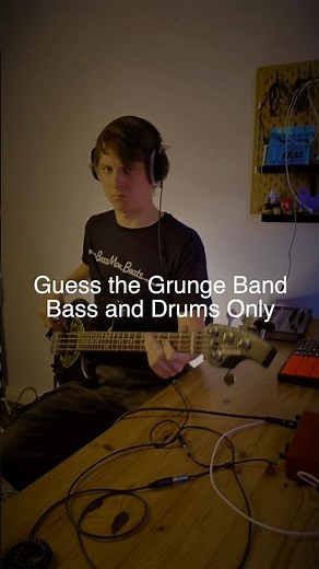 Guess the grunge band! Bass and drums only! #bassplayer #bassist #guessthesong #musicquiz