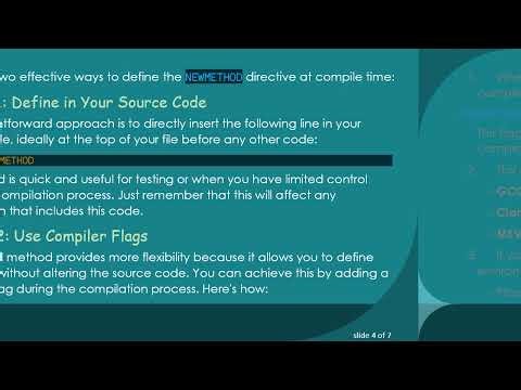 How to Define NEWMETHOD for C+ + Preprocessor Directives at Compile Time