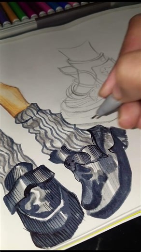 aesthetic shoes sketch pen sketching.....🥰✨🌟💞💓🌷💮 #music