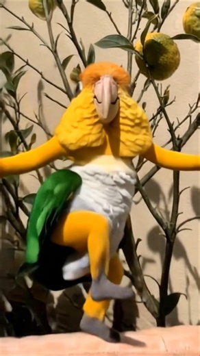 VIRAL DANCE CRAZE 💃 Caique Parrot Tries It #shorts