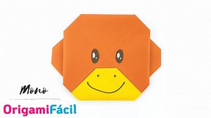 Cómo hacer un MONO de papel - Animal de Papiroflexia - Origami Fácil
