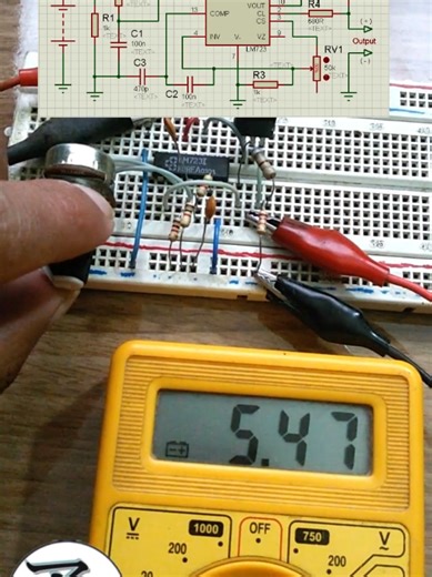 Regulador de tensión variable con LM723 #regulador #tension #lm723 #electronica #ArmandoCircuitos