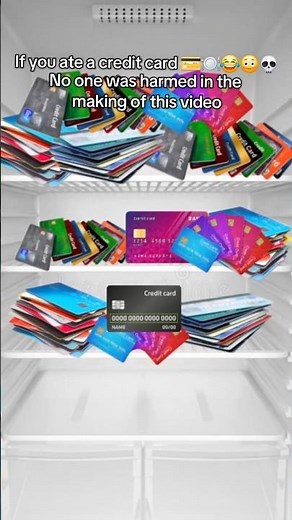 If you ate a credit card 💳🍽😂😳💀 #shorts #funny #zackdfilms #creditcard #comedy #viral #fyp #relatable