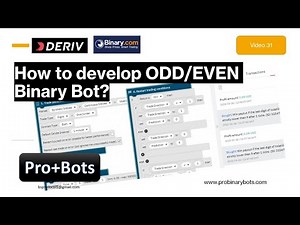 How to develop ODD/EVEN Binary Bot? Pro+Bots Video #31