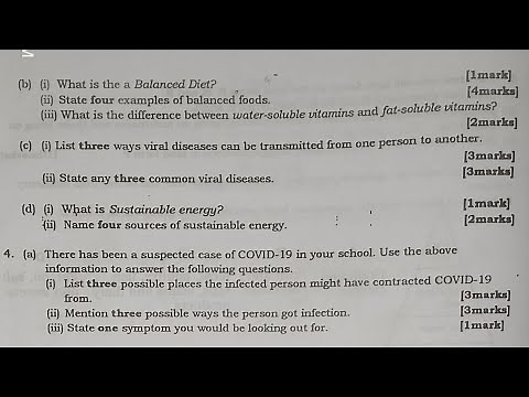 2025 BECE Science Mock Questions Solve and Send Answers