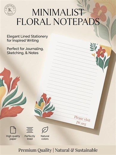 JW Letter Writing Notepad - Etsy Australia