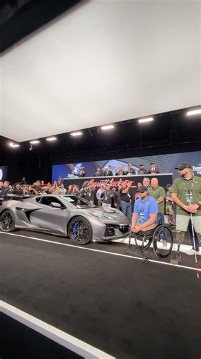 Barrett-Jackson on Instagram: "LIVE from Scottsdale! With 100% benefiting @Tunnel2Towers, this one-of-one 2026 @Chevrolet @Corvette “Stars & Steel” Limited Edition ZR1X just sold at the 2026 Scottsdale Auction! Watch along until the end to see how much was raised! … #BarrettJackson #BJAC #SD26 #BarrettJacksonScottsdale #Corvette"