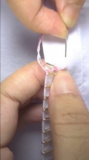 "Easy Hand Embroidery Border Design Tutorial | Beautiful Embroidery for Beginners"