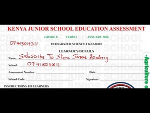 GRADE 8 INTEGRATED SCIENCE TERM 1 ASSESSMENT 2026 | LIVE REVISION