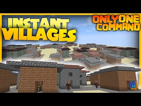 Minecraft Village Generator in only one command! (1.8)