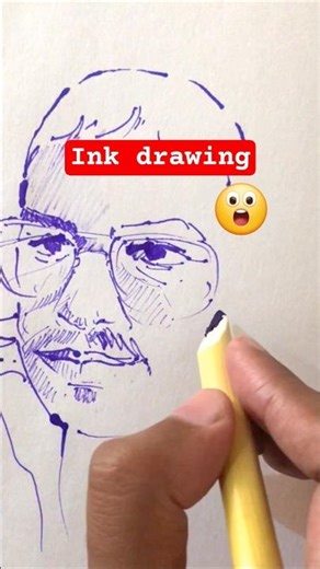 ink drawing . #artist #inkdrawing #drwaings #shorts #ytshorts #trending #3dartist