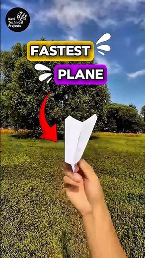 Fastest Paper Airplane That Flies Like a Rocket ✈️