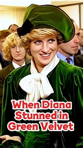 When Diana Stunned in Green Velvet #history #shortsfeed #fashion #diana #style #shorts