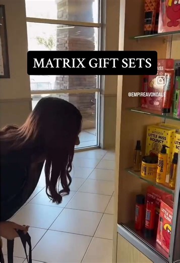 We love seeing our students get excited about great products! 🛍️💗 Matrix gift sets are a favorite around here — affordable, professional, and perfect for holiday gifting. Come snag yours while they last! Video Credits: Empire Avondale #EmpireBeautySchool #MatrixGifts