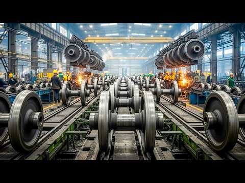 How Bullet Train Wheels Are Made: Forging the World's Strongest Steel