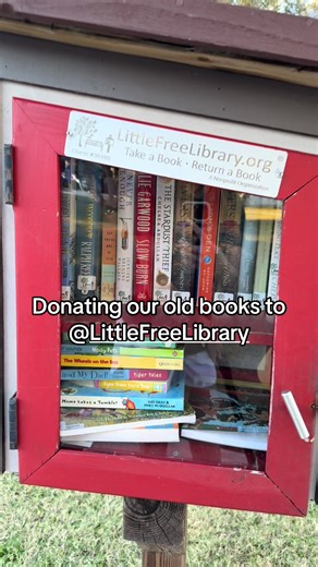 We have a little free library right by our park, so we dropped off some old books and went to play. I love knowing that other children will have access to some fun books since a lot of the time these little library’s lack children’s books. I want my kids to know it’s important to pay it forward.