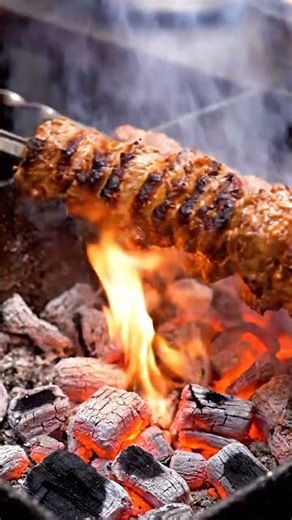 🔥 Seekh Kebab Smoke – Juicy Grilled Perfection on Charcoal | ASMR Street Food Experience