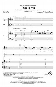 This Is Me (from The Greatest Showman) (arr. Mac Huff) Sheet Music | Pasek & Paul | SSA Choir