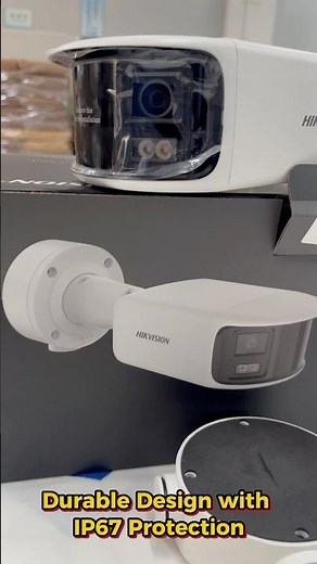 8MP Panoramic Bullet Camera with AI Target Filtering and Active Deterrence#hikvision #b2bsolutions