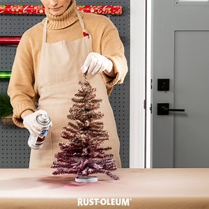 2.2K reactions · 1K shares | O Christmas Trees, O Christmas Trees, how ombré are thy branches. Turn your traditional trees into colorful Christmas centerpieces with Rust-Oleum Universal Bonding Primer and 2X Ultra Cover, Bright Coat Metallic and Universal Metallic Spray Paint. #prideinthemaking | Rust-Oleum | Facebook